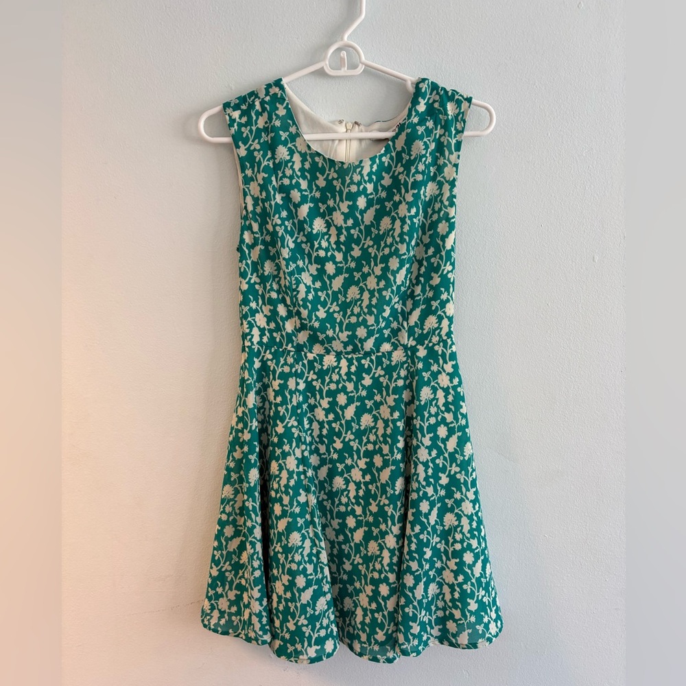 Floral formal mini dress